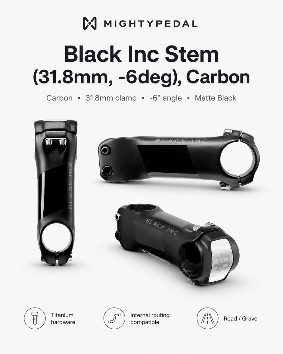 Black Inc Carbon Road Stem 31.8mm