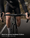 Black Inc Carbon Road Handlebar 31.8mm