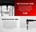 Lezyne ABS PRO CLIK Chuck w/CLIK valve cores
