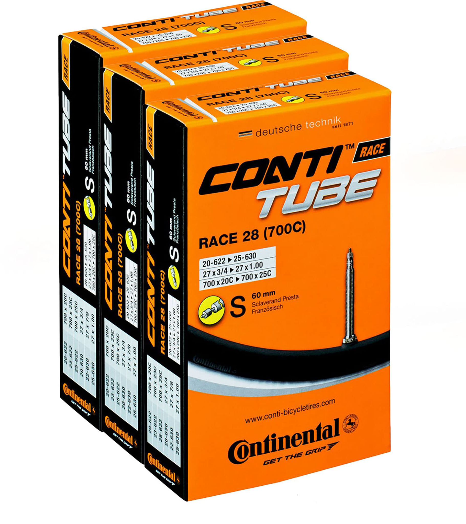 Continental Race Inner Tube - 700 x 18/25c FV 60mm