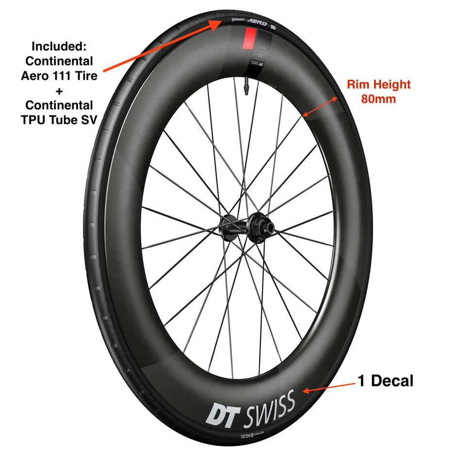 DT Swiss ARC 1100 700C Wheel Tires System (Front wheel)