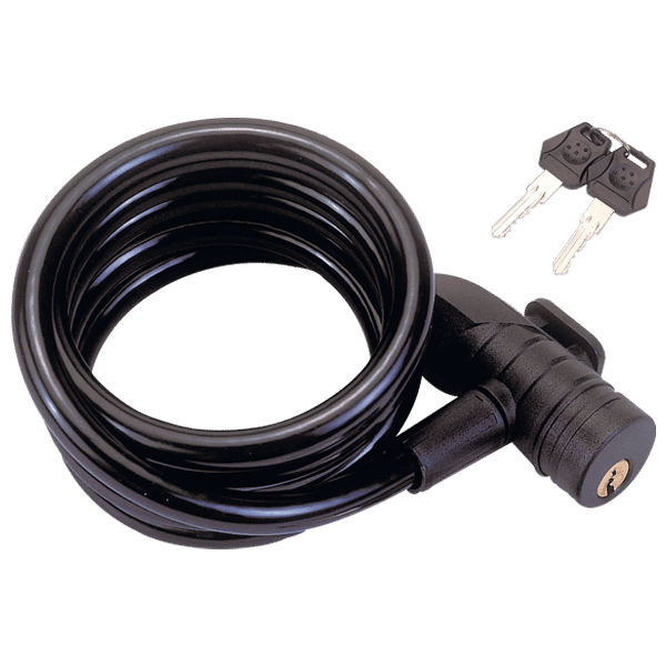 Cable Key Lock , JY-308 , 10mm X 60 , Black