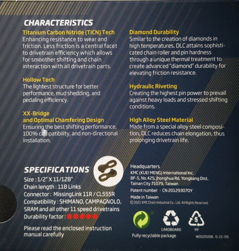 KMC DLC11 Chain, 11spd,