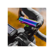 Lezyne Classic Drive 700XL front bike light in rainbow finish, mounted on the handlebar, offering a vibrant design and powerful LED light.