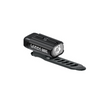 Lezyne Hecto Drive 500XL front bike light with powerful LED, compact design, and easy-to-install mounting strap for enhanced visibility.