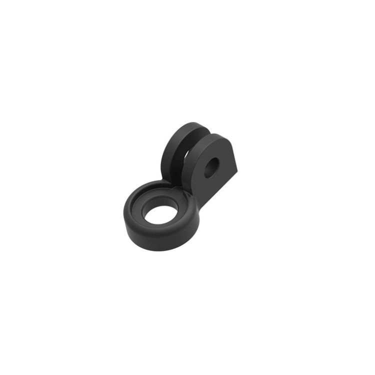 Lezyne LED light mounting bracket, designed for secure attachment of lights to bike frames, featuring a sturdy rubber ring for additional grip.