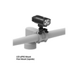 Lezyne LED qPRO Mount Flexi Mount for securely attaching the bike light in the topside position on handlebars.