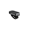 Lezyne Micro Drive 600XL front bike light with dual LEDs, compact design, and secure mounting strap for enhanced visibility.