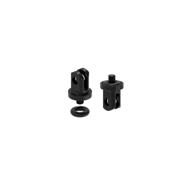 Lezyne mounting adapter and screw set with O-ring, designed for use with LED qPRO mount system to securely attach lights to bike frames.