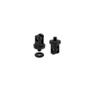Lezyne mounting adapter and screw set with O-ring, designed for use with LED qPRO mount system to securely attach lights to bike frames.