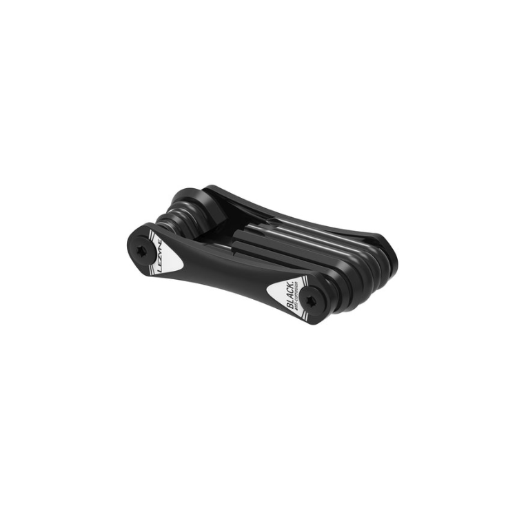 Lezyne RAP II 12 Multi Tool in black, a versatile and compact tool with twelve functions, including various hex sizes, Torx, and screwdrivers for on-the-go bike repairs.