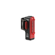 Lezyne Strip Pro 300 rear bike light, featuring wide angle optics, bright red LED lights, and USB rechargeable design for enhanced visibility.