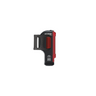 Lezyne Strip Pro rear bike light, side view showing USB rechargeable design and wide angle optics for enhanced visibility.