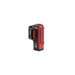 Lezyne Strip Pro rear bike light, featuring wide angle optics, red LED lights, and USB rechargeable design.