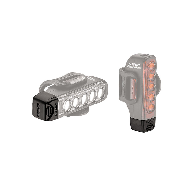 The Lezyne Strip Rear 150 rear bike light with its mounting system, offering high visibility with multiple LED lights for enhanced safety while cycling.