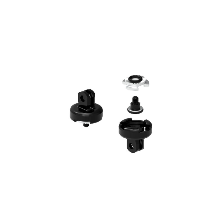 Lezyne universal mounting system for lights, consisting of multiple components for securing rear and front bike lights to various frame types.