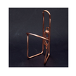 Durable Lezyne rose gold bottle cage with stylish CNC-machined design.