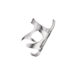 Polished silver Lezyne CNC bottle cage designed for durability and a premium look.