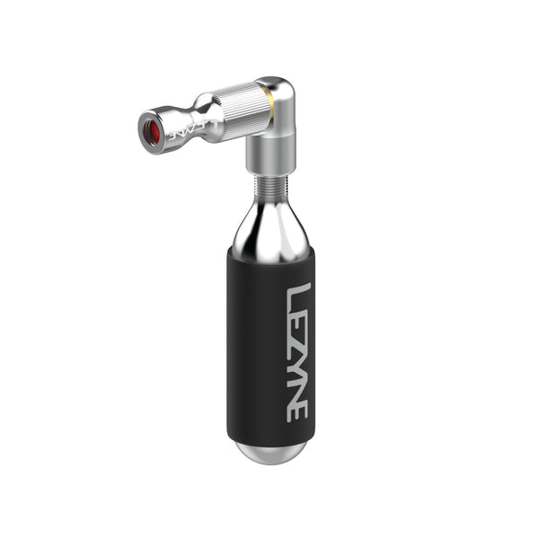 Lezyne CO2 inflator with high-pressure design, featuring a sleek, ergonomic body for optimal performance.