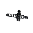 Black Lezyne adjustable composite mount with strap for securely attaching LED bike lights to handlebars