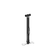 Angled side view of Lezyne digital floor pump with black barrel, T-handle, and digital gauge.