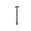 Straight front-facing view of Lezyne digital floor pump with T-handle and integrated digital gauge.