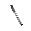 Silver Lezyne Grip Drive HP large-size mini hand pump with knurled grip, ideal for road bikes.