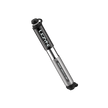 Sleek silver Lezyne Grip Drive HP mini hand pump featuring a textured knurled grip for added control.