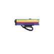 Lezyne Lite Drive 1000XL in a vibrant rainbow color with a durable strap mount, offering powerful lighting for cycling safety.