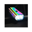 Lezyne Lite Drive 1000XL in rainbow finish, showcasing its bright dual LEDs mounted on a bike for optimal visibility.