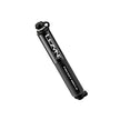 Compact black Lezyne Pocket Drive hand pump with knurled grip for cycling.