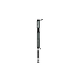 Metallic grey Lezyne Pocket Drive hand pump fully extended with flexible hose.