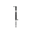 Lezyne Pocket Drive Pro in black displayed extended with CNC machined flex hose.