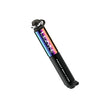 Compact Lezyne Pocket Drive Pro hand pump in neo metallic black with knurled handle.