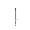 Lezyne Pocket Drive Pro in neo metallic silver shown fully extended with flex hose.