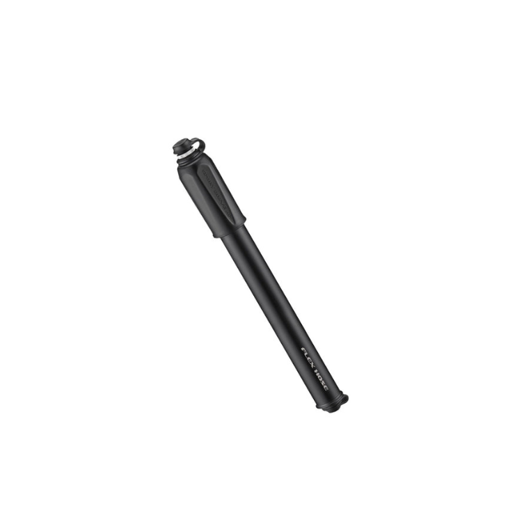 Compact black Lezyne Sport Drive HP portable hand pump.