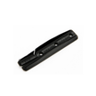 Black replacement USB mount cover for Lezyne Strip Drive lights with mounting holes.