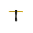 Lezyne T-Drive tool featuring a T-shaped handle with gold-colored ends, designed for efficient torque application in bike maintenance.