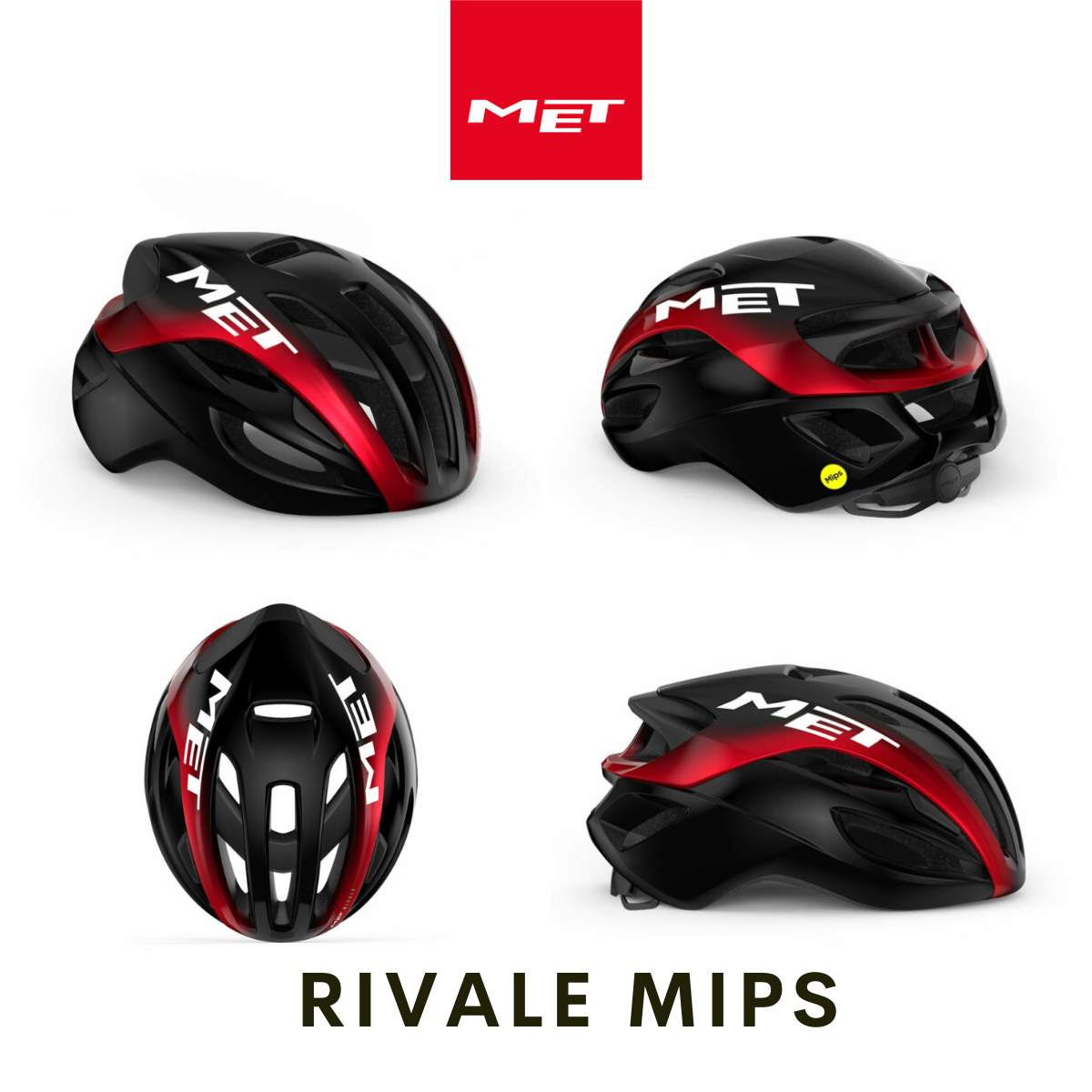 Met Rivale MIPS Road Cycling Helmet (Asian Fit)