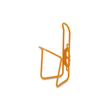 Durable Minoura bottle cage in vivid orange, perfect for secure bottle storage on your bike.