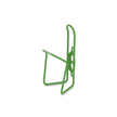Sleek green Minoura bottle cage offering secure fit and lightweight durability for cyclists.