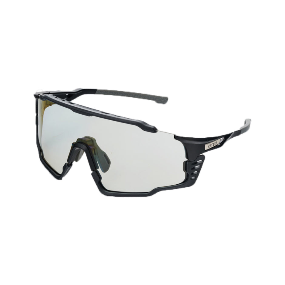 Cateye Sunglasses, Photochromic, Black/Cinnamon