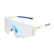 Cateye Sunglasses, Photochromic, Blue/White