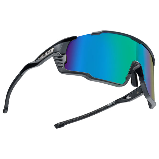 Cateye Sunglasses, Polarized, Green/Black