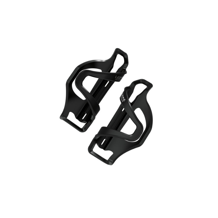 Two Lezyne side load bottle cages, ideal for easy bottle access during cycling.