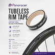 Panaracer tubeless rim tape with product details on a white background