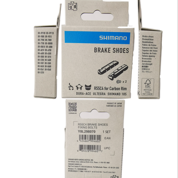 Shimano R55C4 Brake Shoes Set(Carbon Rim) , Pair , Y8L298070