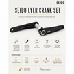 Seido Lyer Crank Set with specifications on a white background