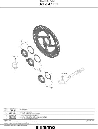 Shimano Disc Rotor RT-CL900SSE