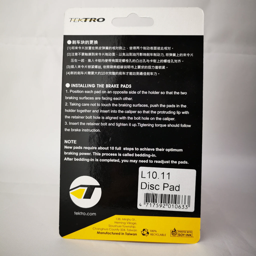 Tektro Brake Pads for LYRA Disc L10.11